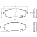 Jeu de 4 plaquettes de frein BREMBO P 30 002