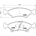 Jeu de 4 plaquettes de frein BREMBO P 30 009