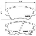 Jeu de 4 plaquettes de frein BREMBO P 30 027