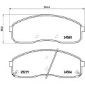 Jeu de 4 plaquettes de frein BREMBO P 30 058