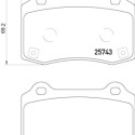 Jeu de 4 plaquettes de frein BREMBO P 30 074