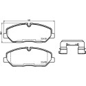Jeu de 4 plaquettes de frein BREMBO P 30 084