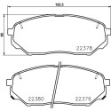 Jeu de 4 plaquettes de frein BREMBO P 30 086