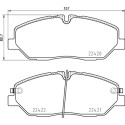 Jeu de 4 plaquettes de frein BREMBO P 30 090