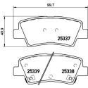 Jeu de 4 plaquettes de frein BREMBO P 30 101