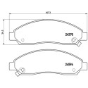 Jeu de 4 plaquettes de frein BREMBO P 34 005