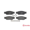 Jeu de 4 plaquettes de frein BREMBO P 36 012