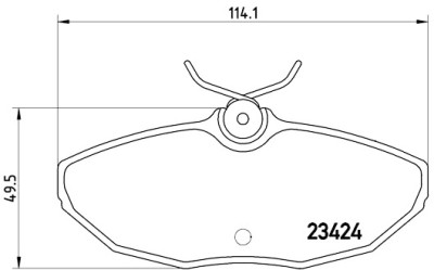 Jeu de 4 plaquettes de frein BREMBO P 36 013
