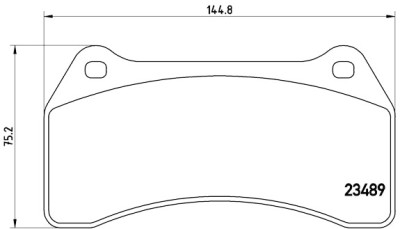 Jeu de 4 plaquettes de frein BREMBO P 36 014