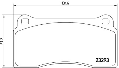 Jeu de 4 plaquettes de frein BREMBO P 36 018