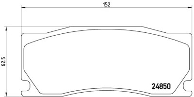 Jeu de 4 plaquettes de frein BREMBO P 36 023