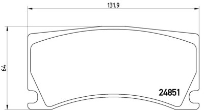 Jeu de 4 plaquettes de frein BREMBO P 36 024