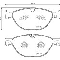 Jeu de 4 plaquettes de frein BREMBO P 36 029