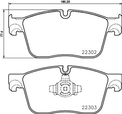 Jeu de 4 plaquettes de frein BREMBO P 36 031