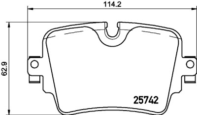 Jeu de 4 plaquettes de frein BREMBO P 36 033