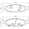 Jeu de 4 plaquettes de frein BREMBO P 37 005