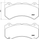 Jeu de 4 plaquettes de frein BREMBO P 37 018