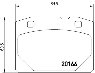 Jeu de 4 plaquettes de frein BREMBO P 41 001