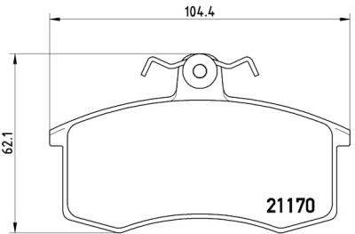 Jeu de 4 plaquettes de frein BREMBO P 41 003