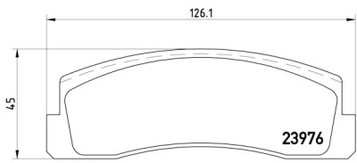 Jeu de 4 plaquettes de frein BREMBO P 41 005