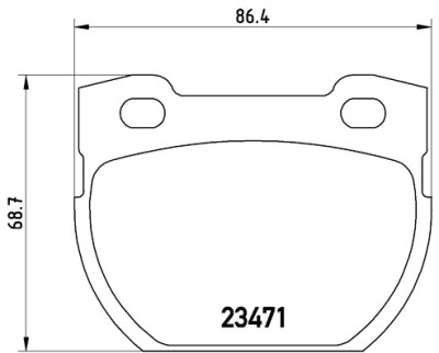 Jeu de 4 plaquettes de frein BREMBO P 44 006
