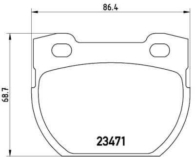 Jeu de 4 plaquettes de frein BREMBO P 44 007