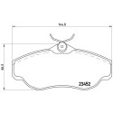 Jeu de 4 plaquettes de frein BREMBO P 44 008