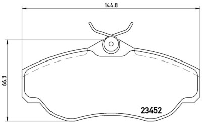 Jeu de 4 plaquettes de frein BREMBO P 44 008