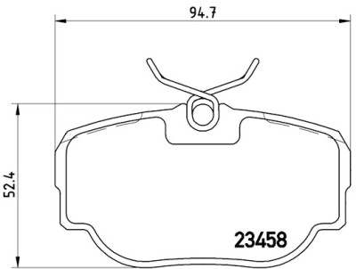 Jeu de 4 plaquettes de frein BREMBO P 44 009