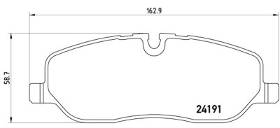 Jeu de 4 plaquettes de frein BREMBO P 44 014