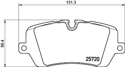 Jeu de 4 plaquettes de frein BREMBO P 44 021
