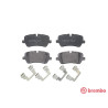 Jeu de 4 plaquettes de frein BREMBO P 44 021