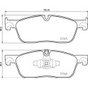 Jeu de 4 plaquettes de frein BREMBO P 44 026