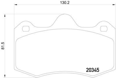 Jeu de 4 plaquettes de frein BREMBO P 47 001