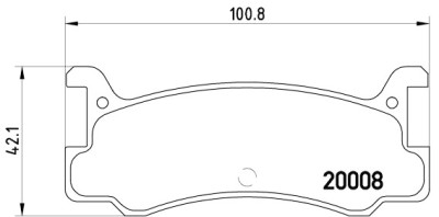 Jeu de 4 plaquettes de frein BREMBO P 49 005