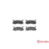 Jeu de 4 plaquettes de frein BREMBO P 49 005