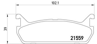 Jeu de 4 plaquettes de frein BREMBO P 49 015