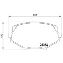 Jeu de 4 plaquettes de frein BREMBO P 49 020