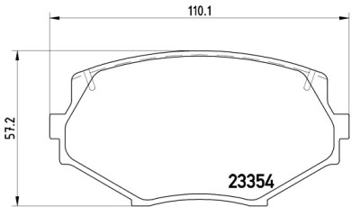 Jeu de 4 plaquettes de frein BREMBO P 49 020