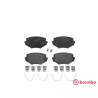 Jeu de 4 plaquettes de frein BREMBO P 49 020