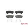 Jeu de 4 plaquettes de frein BREMBO P 49 023