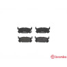 Jeu de 4 plaquettes de frein BREMBO P 49 031
