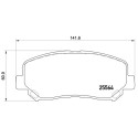 Jeu de 4 plaquettes de frein BREMBO P 49 045