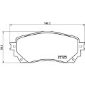 Jeu de 4 plaquettes de frein BREMBO P 49 048