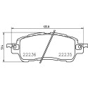 Jeu de 4 plaquettes de frein BREMBO P 49 055