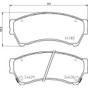 Jeu de 4 plaquettes de frein BREMBO P 49 060