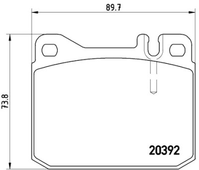 Jeu de 4 plaquettes de frein BREMBO P 50 002