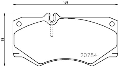 Jeu de 4 plaquettes de frein BREMBO P 50 003