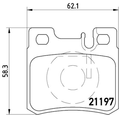 Jeu de 4 plaquettes de frein BREMBO P 50 009