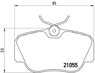 Jeu de 4 plaquettes de frein BREMBO P 50 011